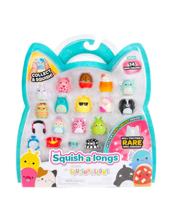 Squishmallows Squish-a-longs Fig&uuml;r ve Y&uuml;z&uuml;k Seti (14 Adet)