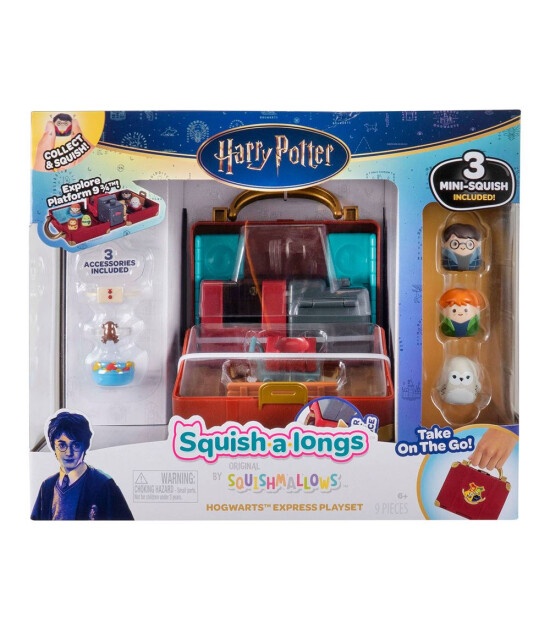 Squishmallows Squish-a-longs Harry Potter Oyun Seti // Hogwarts Bavul 
