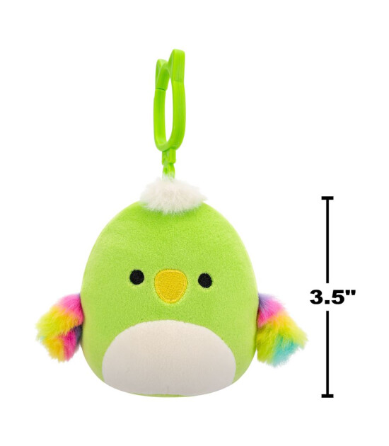 Squishmallows Papağan Wolfe Klipsli (9 cm)