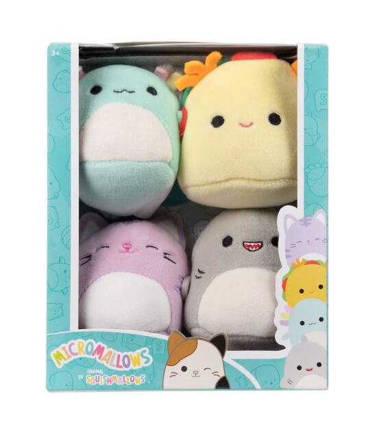 Squishmallows Micromallows 1.Seri Fig&uuml;r Paketi (4 Adet)