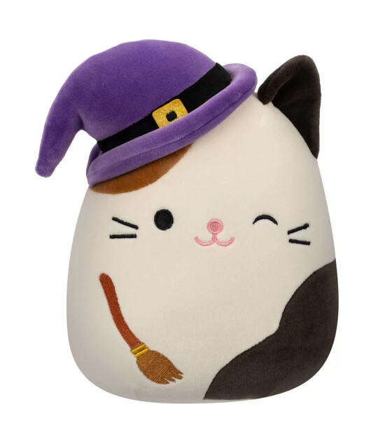 Squishmallows Halloween 2. Seri - Mor Şapkalı Kedi Cam (20 cm)