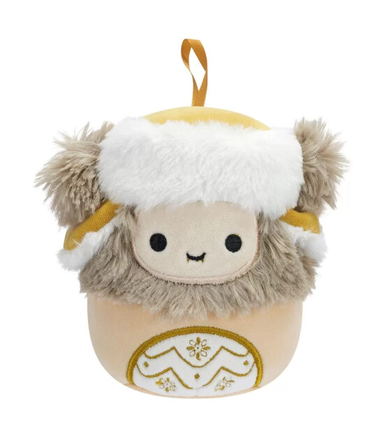 Squishmallows Yılbaşı Süsü - Yeti Dray (10 cm)