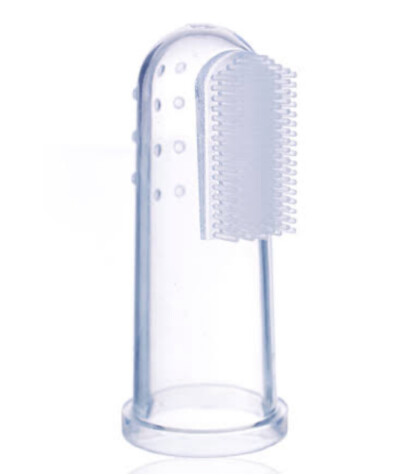 Steriball Bebek Silikon Parmak Diş Fırçası // Pembe