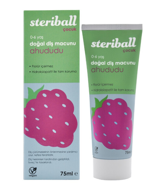 Steriball Doğal Diş Macunu // Ahududu