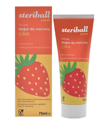 Steriball Doğal Diş Macunu // Çilek