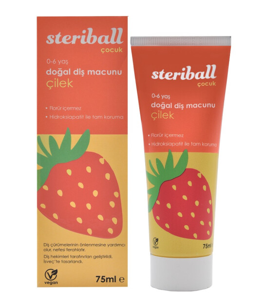 Steriball Doğal Diş Macunu // &Ccedil;ilek