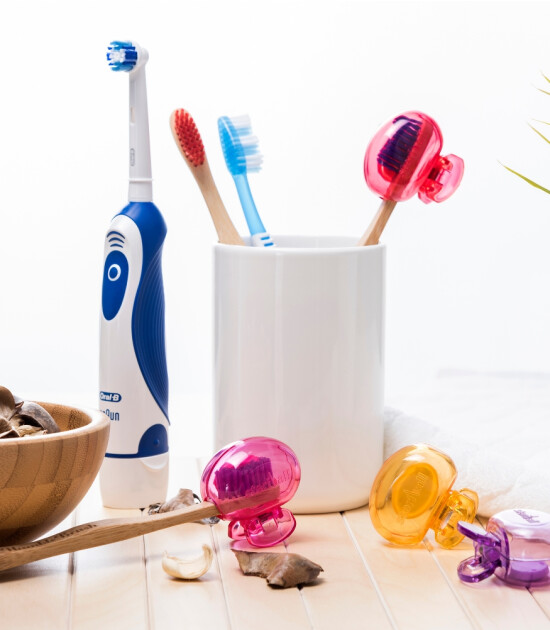 Steriball Yetişkin Diş Fırçası Koruyucu Kap Limon Kokulu (2 Adet)