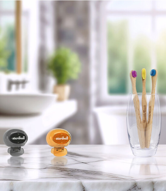 Steriball Yetişkin Diş Fırçası Koruyucu Kap Limon Kokulu (2 Adet)