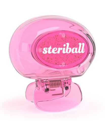 Steriball Çocuk Diş Fırçası Hijyenik Koruyucu Kap // Açık Pembe