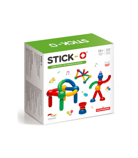 Stick-O Mıknatıslı Başlangıç Seti (20 Parça)