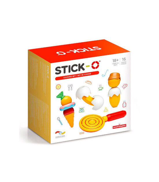 Stick-O Mıknatıslı Yemek Seti (16 Parça)