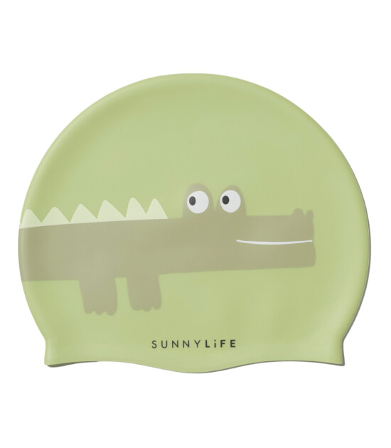 Sunnylife Çocuk Yüzme Bonesi // Cookie the Croc Light Khaki
