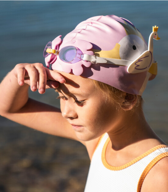 Sunnylife Çocuk Yüzme Bonesi // Princess Swan Multi