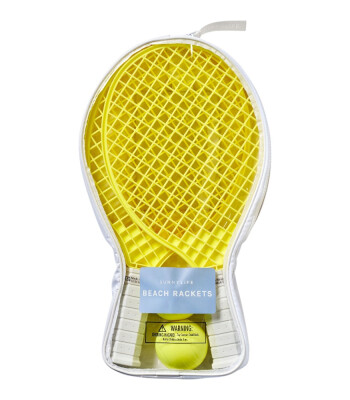 Sunnylife Plaj Raket Seti // Limon
