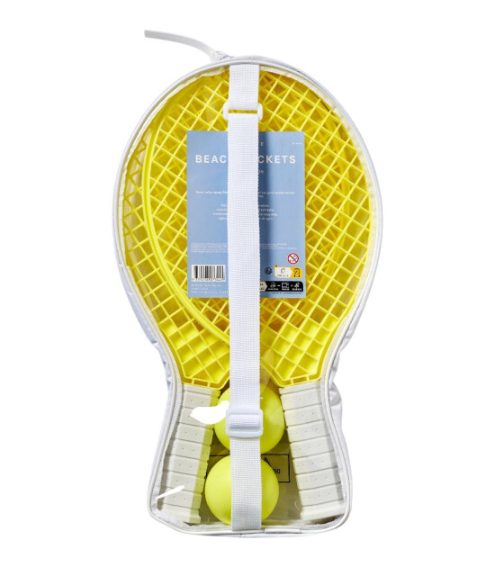 Sunnylife Plaj Raket Seti // Limon