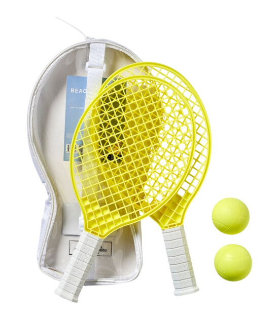 Sunnylife Plaj Raket Seti // Limon