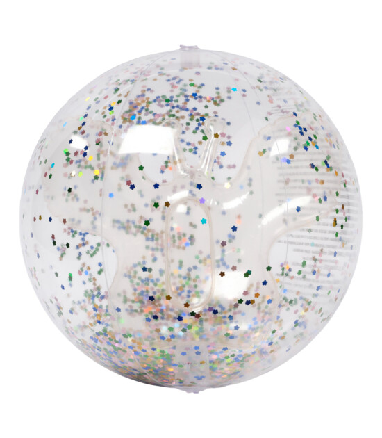 Sunnylife Şişme 3D Bahçe ve Plaj Topu  //  Cotton Candy Glitter