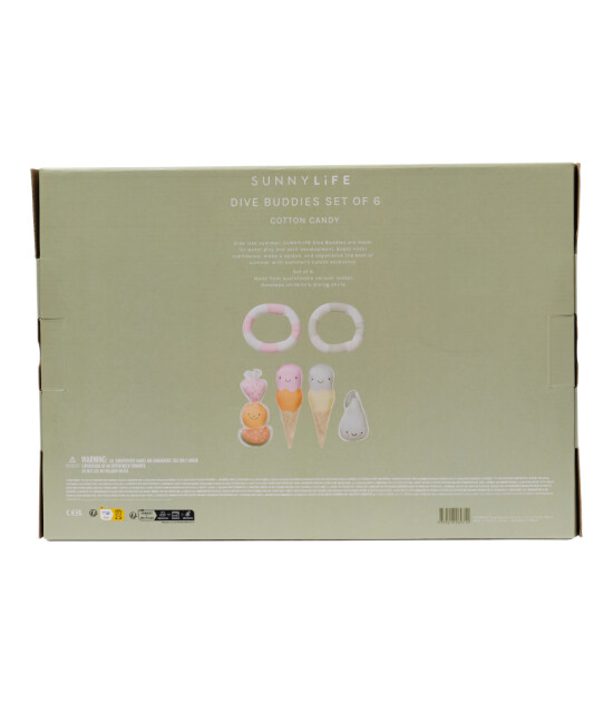 Sunnylife Dalış Arkadaşları Seti (6 Adet) // Cotton Candy
