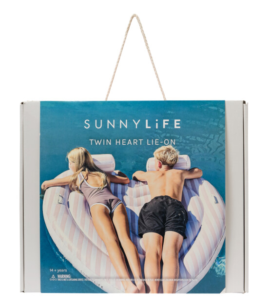 Sunnylife Twin Heart Lie-On Şişme Yatak // Stole My Heart
