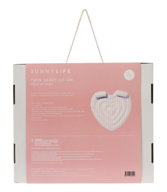 Sunnylife Twin Heart Lie-On Şişme Yatak // Stole My Heart
