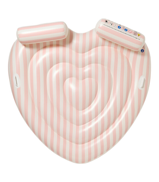 Sunnylife Twin Heart Lie-On Şişme Yatak // Stole My Heart