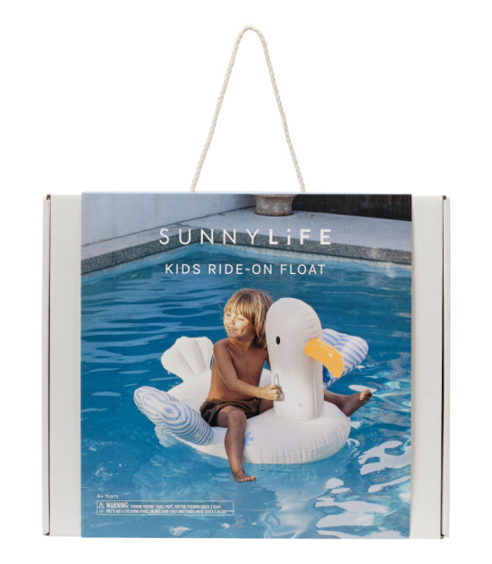Sunnylife Şişme Havuz Yatağı // Seagull Blue Stripe