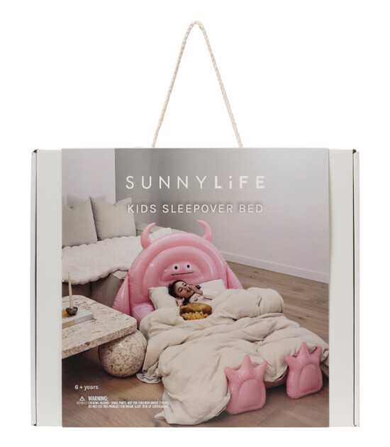 Sunnylife Şişme &Ccedil;ocuk Yatağı // Monster Pink