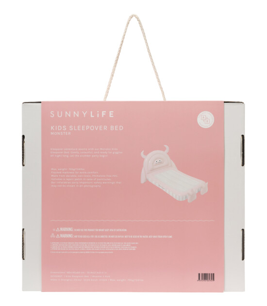 Sunnylife Şişme &Ccedil;ocuk Yatağı // Monster Pink