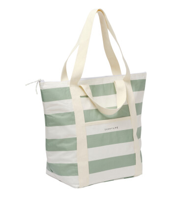 Sunnylife Soğutucu Tote &Ccedil;anta // La Palma Sage Stripe