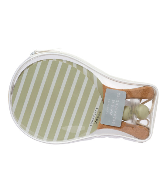 Sunnylife Plaj Raket Seti // Vintage Beach Paddles