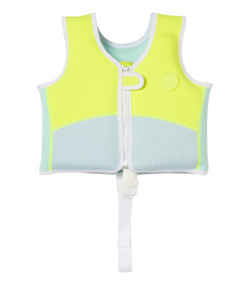 Sunnylife Çocuk Yüzme Yeleği // Aqua Neon Yellow