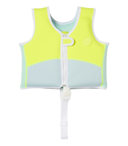Sunnylife Çocuk Yüzme Yeleği // Aqua Neon Yellow