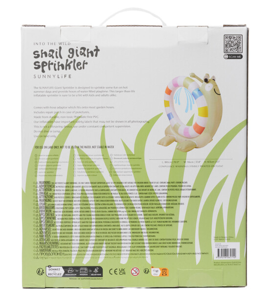 Sunnylife Şişme Su Fıskiyesi Oyuncağı // Snail