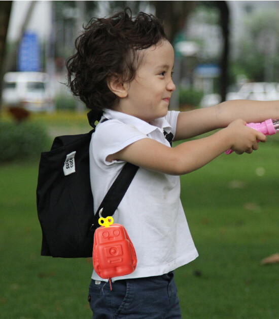 Supercute Mini Anahtar Bozuk Para Çantası // Red Robot