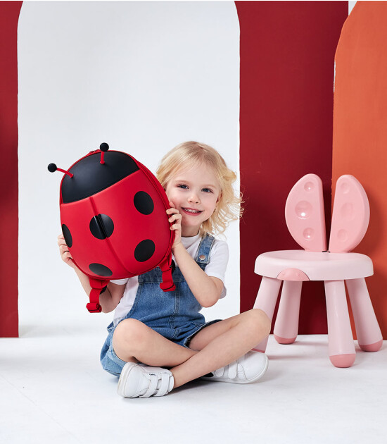 Supercute Çocuk Sırt Çantası // Ladybug (Kırmızı)