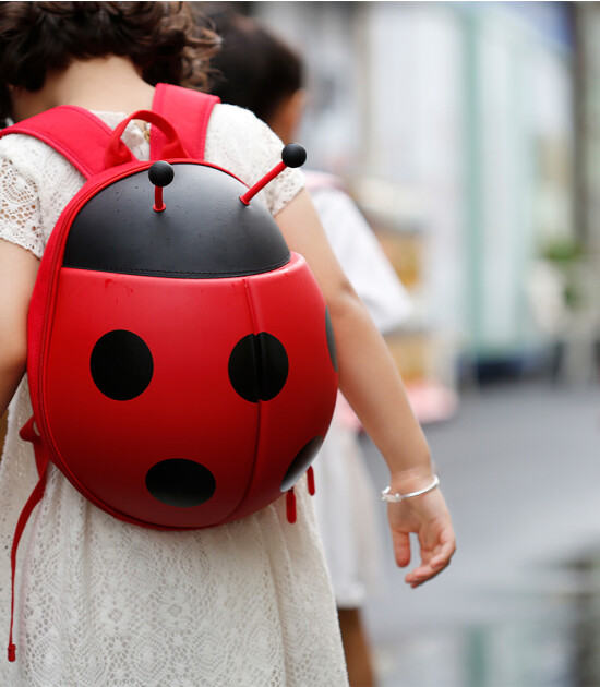 Supercute Çocuk Sırt Çantası // Ladybug (Kırmızı)