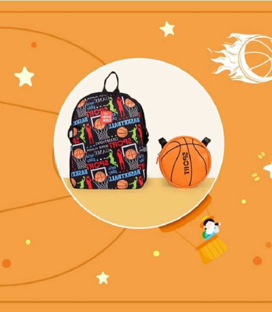 Supercute Two in One Sırt Çantası // Basketball
