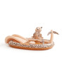 Swim Essentials Fıskiyeli & Kaydıraklı Şişme Oyun Havuzu (210 cm) // Beige Leopard