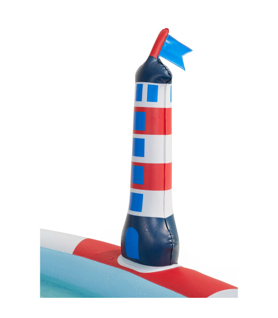 Swim Essentials Fıskiyeli & Kaydıraklı Şişme Oyun Havuzu (210 cm) // Whale