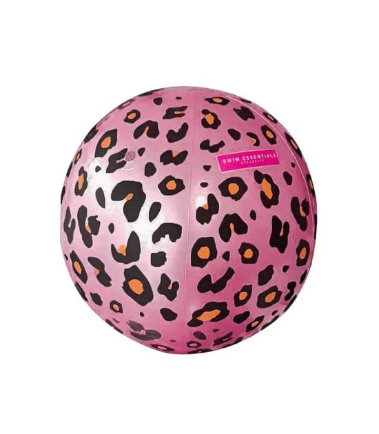 Swim Essentials Fıskiyeli Şişme Top (60 cm) // Gold Leopard