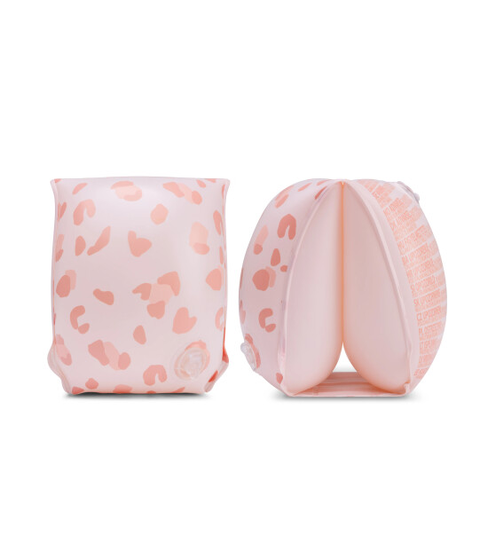 Swim Essentials Şişme Y&uuml;zme Kolluğu // Old Pink Leopard - (0-2 Yaş)
