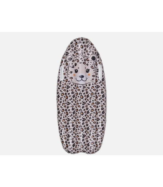 Swim Essentials Surfboard Tutacaklı Şişme Deniz & Havuz Yatağı (120 cm) // Beige Leopard