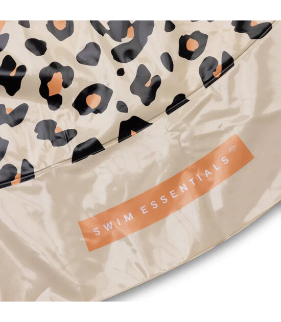 Swim Essentials Beige Leopard Fıskiyeli Mat 150cm
