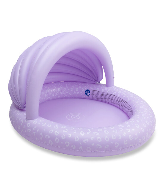 Swim Essentials Gölgelikli Şişme Oyun & Yüzme Havuzu (100 cm) // Lila Leopard
