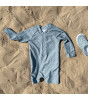 Swim Essentials Uzun Kollu Şortlu Mayo - Green Leopard