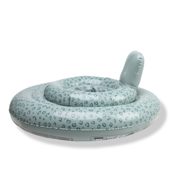 Swim Essentials Bebek Sırt Destekli Yüzme Simidi // Green Leopard