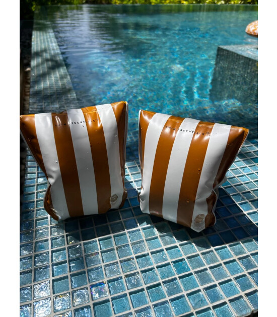 Swim Essentials Şişme Yüzme Kolluğu // Yellow Striped - (2-6 Yaş)