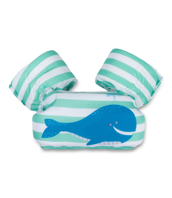 Swim Essentials Green Whale Puddle Jumper Kolluklu Y&uuml;zme Yeleği 2-6 Yaş
