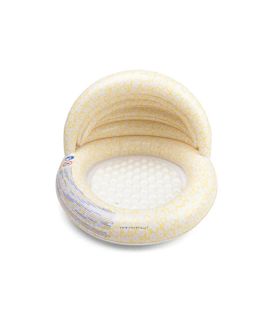Swim Essentials Yellow Flowers Çocuk Gölgelikli Şişme Oyun ve Yüzme Havuzu 100cm