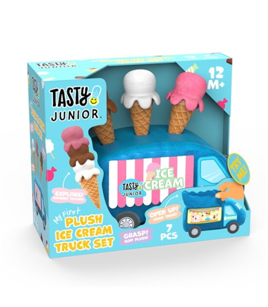 Tasty Jr. Peluş Dondurma Arabası Oyun Seti
